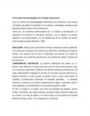 El Encuadre Psicopedagógico en el trabajo Institucional