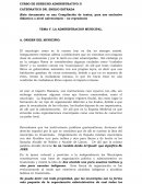 Gobierno Municipal, administrativo