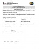 Actividad integradora Sistema de ecuaciones lineales
