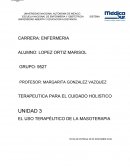 UNIDAD 3 EL USO TERAPÉUTICO DE LA MASOTERAPIAUNIDAD 1 NATURALEZA DE LA ENFERMERIA