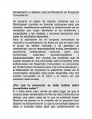 REFLEXIONANDO SOBRE LA PLANEACION Y PRINCIPIOS DEL DESARROLLO COMUNITARIO