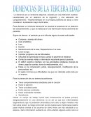 Demencias en la tercera edad