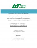 REPORTE DE PLAN ESTRATÉGICO