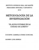 Agua potable en la ciudad de Loreto