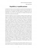 Republica y republicanismo en España siglo XX