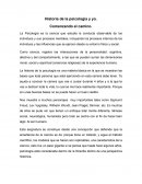 Historia de la psicología y yo