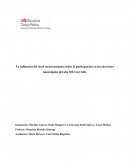 La influencia del nivel socioeconómico sobre la participación en las elecciones municipales del año 2012 en Chille