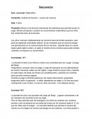 Secuencia Área curricular: Matemática