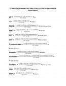 ESTIMACIÓN DE PARÁMETROS PARA CONOCER CONCENTRACIONES EN AGUAS ABAJO