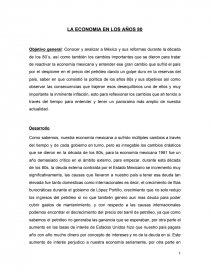 ECONOMÍA EN LOS AÑOS 80´S. Página 1