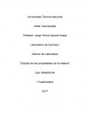 Estudio de las propiedades de la materia