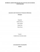 INFORME DE LABORATORIO BIOLOGIA CELULAR FACULTAD DE CIENCIAS Y BIOTECNOLOGIA