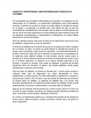 DIABETES E HIPERTENSIÓN COMO ENFERMEDADES CRÓNICAS EN COLOMBIA