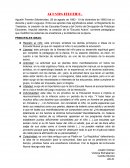 Agustin Ferreiro. Principales ideas