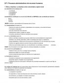 Procesos administrativos de recursos humanos