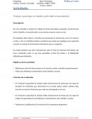 Actividades Trabajo: participar en familia (actividad recomendada)