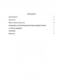 Composición y el funcionamiento del Poder Legislativo Federal.