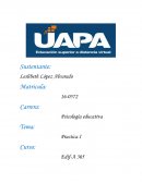 Psicología educativa Tema: Practica I
