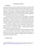 Medio ambiente y desarrollo. Durante mucho tiempo el ser humano ha utilizado el medio ambiente