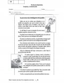 Prueba de diagnóstico Lenguaje y Comunicación