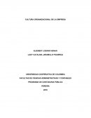 CULTURA ORGANIZACIONAL DE LA EMPRESA