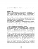 La muerte de Cristo en la Cruz