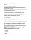 Grupo: 8 CUESTIONARIO TALLER DE BIOLOGÍA