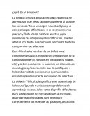 Dislexia ¿QUÉ ES LA DISLEXIA?