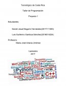 Taller de Programación Proyecto 1