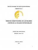 DERECHO CONSTITUCIONAL DE LAS MUJERES CONTRA DE LA VIOLENCIA INTRAFAMILIAR