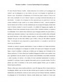 Resumen Analitico - Lecturas Epistemologia de la pedagogía