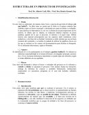 Estructura de un proyecto de investigación