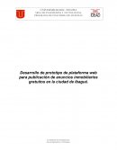 Desarrollo de prototipo de plataforma web para publicación de anuncios inmobiliarios gratuitos en la ciudad de Ibagué