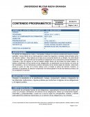 CONTENIDO PROGRAMÁTICO Teoria constitucional