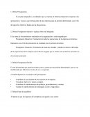Es un plan integrador y coordinador que se expresa en términos financieros respecto a las operaciones y recursos que forman parte de una empresa para un período determinado, con el fin de lograr los objetivos fijados por la alta gerencia.