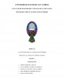 UNIVERSIDAD MAYOR DE SAN ANDRES FACULTAD DE HUMANIDADES Y CIENCIAS DE LA EDUCACION POSTGRADO VIRTUAL EN EDUCACION SUPERIOR