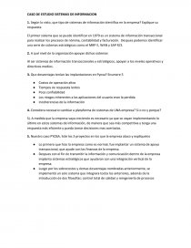 CASO DE ESTUDIO SISTEMAS DE INFORMACION. Página 1