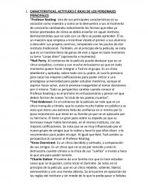 CARACTERISTICAS, ACTITUDES E IDEAS DE LOS PERSONAJES PRINCIPALES. Página 1