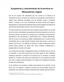 La escritura en Mesopotamia y Egipto