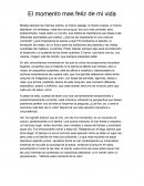 Momento mas feliz de mi vida