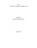 Como se da El Derecho en la a aplicación de la Contabilidad Forense