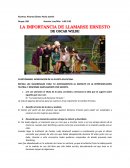 LA IMPORTANCIA DE LLAMARSE ERNESTO DE OSCAR WILDE
