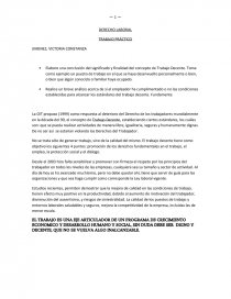 DERECHO LABORAL TRABAJO PRÁCTICO. Página 1