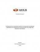 La influencia de la comprensión lectora en la resolución de problemas matemáticos de estudiantes de primer año básico del Colegio San Nicolás de Villa Alemana