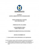 CONTROL ADMINISTRATIVO DE LAS ORGANIZACIONES. ACTIVIDAD 5