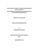 Nuevo código de procedimiento administrativo y de lo contencioso administrativo