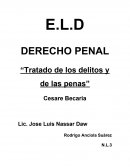 DERECHO PENAL “Tratado de los delitos y de las penas”