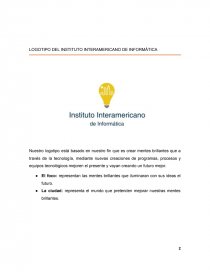 LOGOTIPO DEL INSTITUTO INTERAMERICANO DE INFORMÁTICA. Página 3