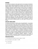 Informe práctica de laboratorio sobre determinación del porcentaje de hidratación