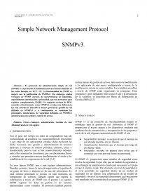 Simple Network Management Protocol SNMPv3.. Página 1